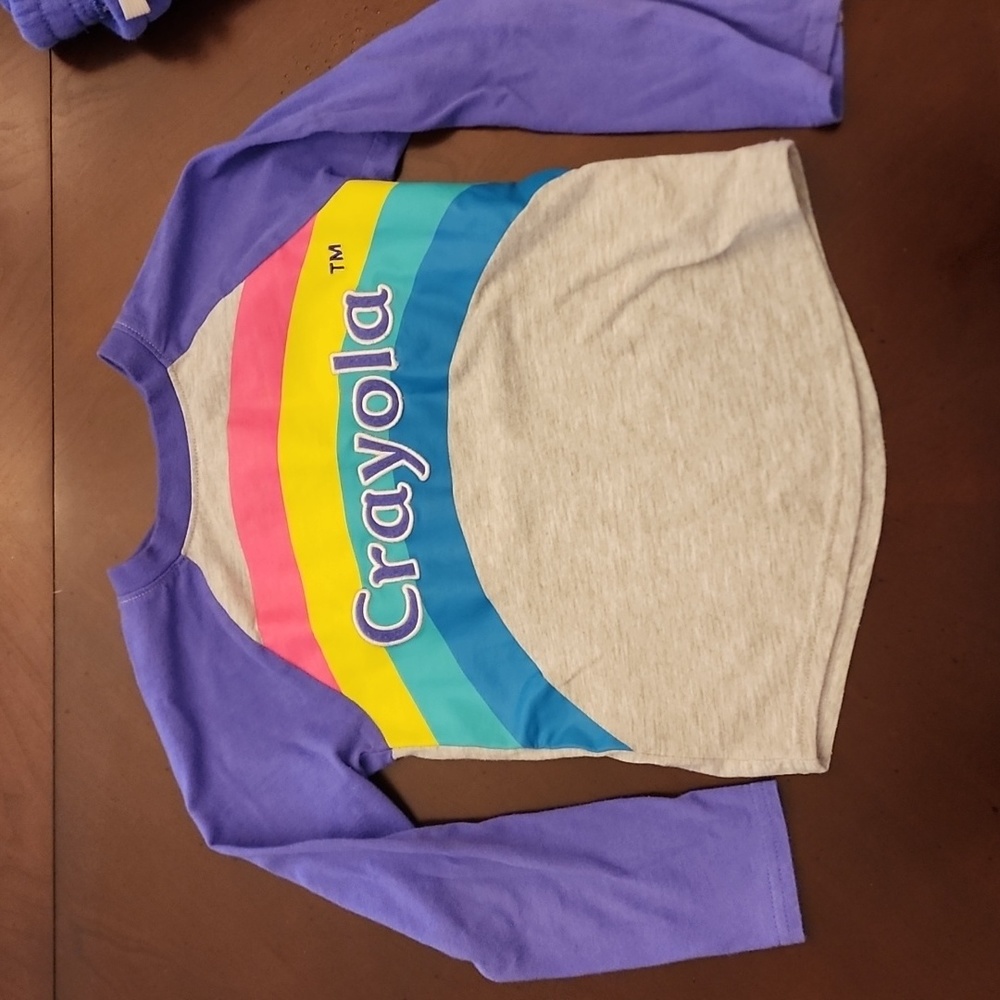 Girls Crayola 2 piece purple jogging outfit